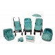 Sack chair Garden Blue Mittens