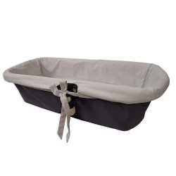 Gray interior sleeve for baby bassinet