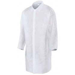 Pack 50 White Disposable Gowns