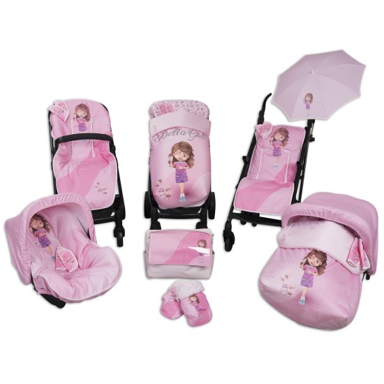 Waterproof bag chair with Mittens and Cover Girl Beauty Harness