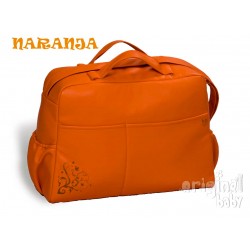 Hospital bag Leather Orange