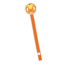 String with tape orange pacifier