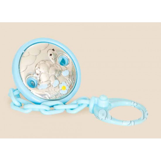 Porta chain silver soothers blue turtle