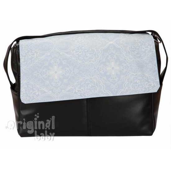 Clouds blue leather bag