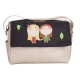 Gray leather bag Hippies